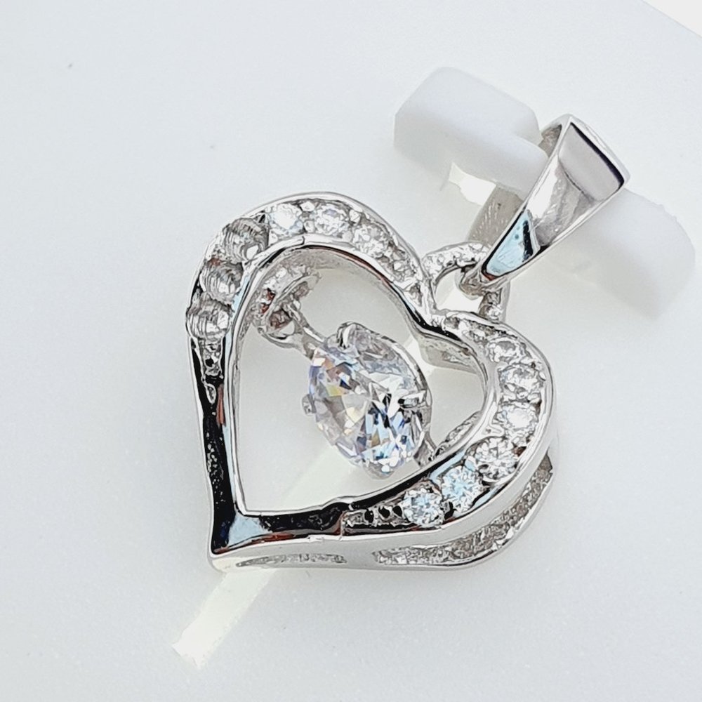 925 Sterling Silver Cubic Zircon Pendant for Women/Girls, US925P1133